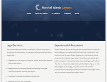 Tablet Screenshot of marshallislandslawyers.com